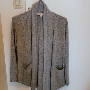 Light gray cardigan with pockets size small petite